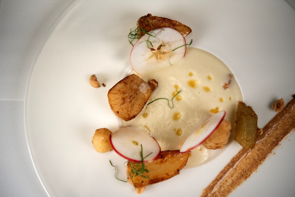 plat topinambour restaurant gastronomique ala12